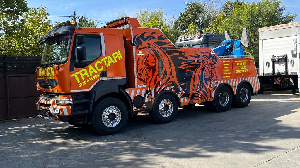 Tractari: camioane, autoutilitare, semiremorci, autocare, tir-uri, etc – NON STOP