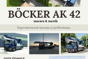 Inchiriez macara/nacela Bocker AK-42