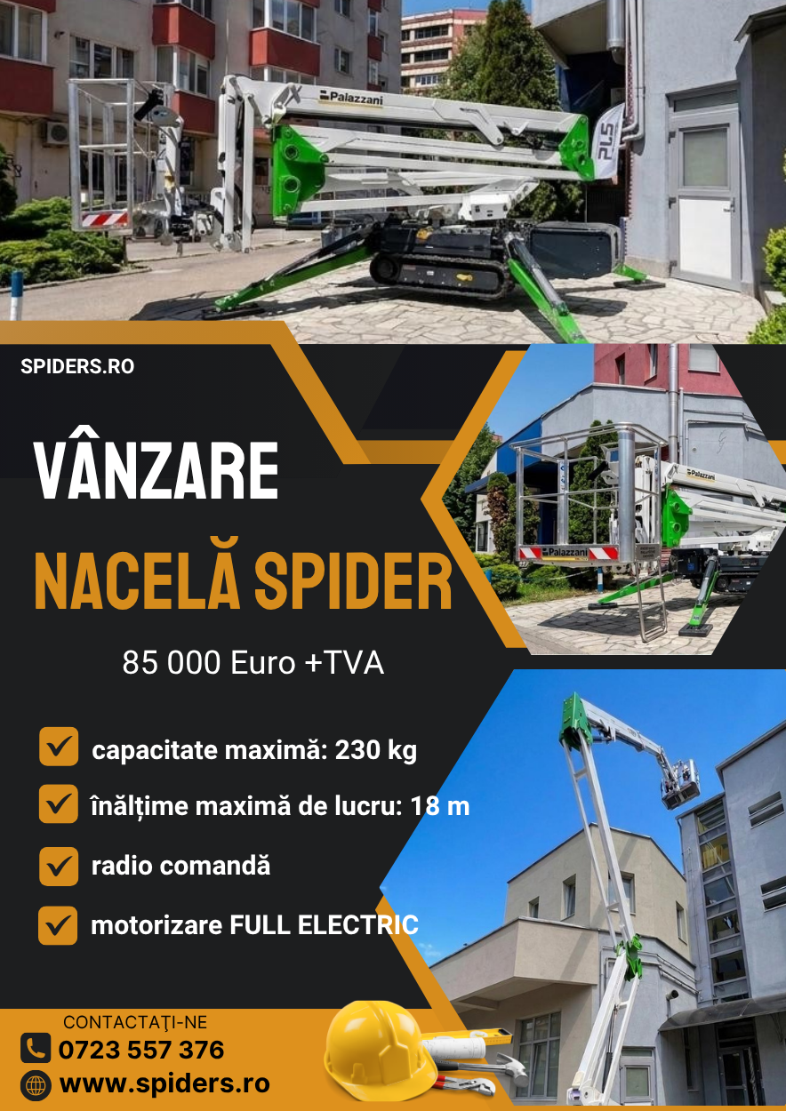 VANZARE NACELA PALAZZANI SPIDER 18 M